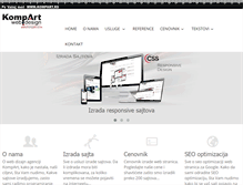 Tablet Screenshot of kompart.co.rs